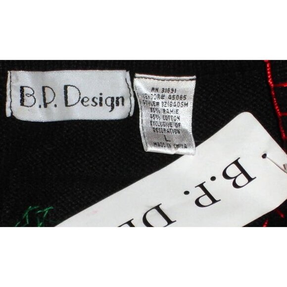 NWT Vintage Y2K Christmas Sweater Leopard Fur Sleighs Sequins/Pearls Size Large - Picture 7 of 7